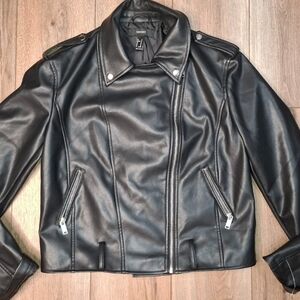 Women's Black Leather Jacket